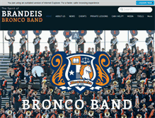 Tablet Screenshot of brandeisband.org